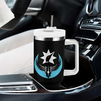 Minnesota Rebel Loon Star Emblem Tumbler With Handle Rebellion Symbolic Unity Graphic