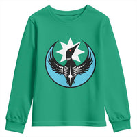 Minnesota Rebel Loon Star Emblem Youth Sweatshirt Rebellion Symbolic Unity Graphic