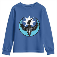 Minnesota Rebel Loon Star Emblem Youth Sweatshirt Rebellion Symbolic Unity Graphic
