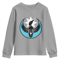 Minnesota Rebel Loon Star Emblem Youth Sweatshirt Rebellion Symbolic Unity Graphic