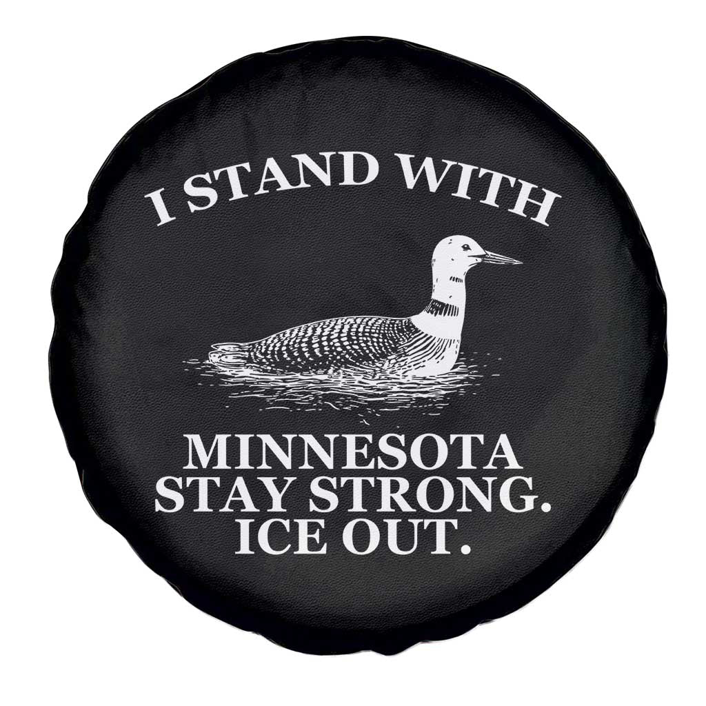 I Stand With Minnesota Resist Loon Spare Tire Cover Stay Strong Ice Out Protest