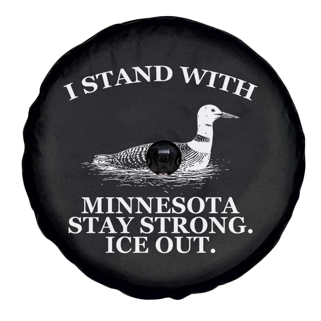 I Stand With Minnesota Resist Loon Spare Tire Cover Stay Strong Ice Out Protest