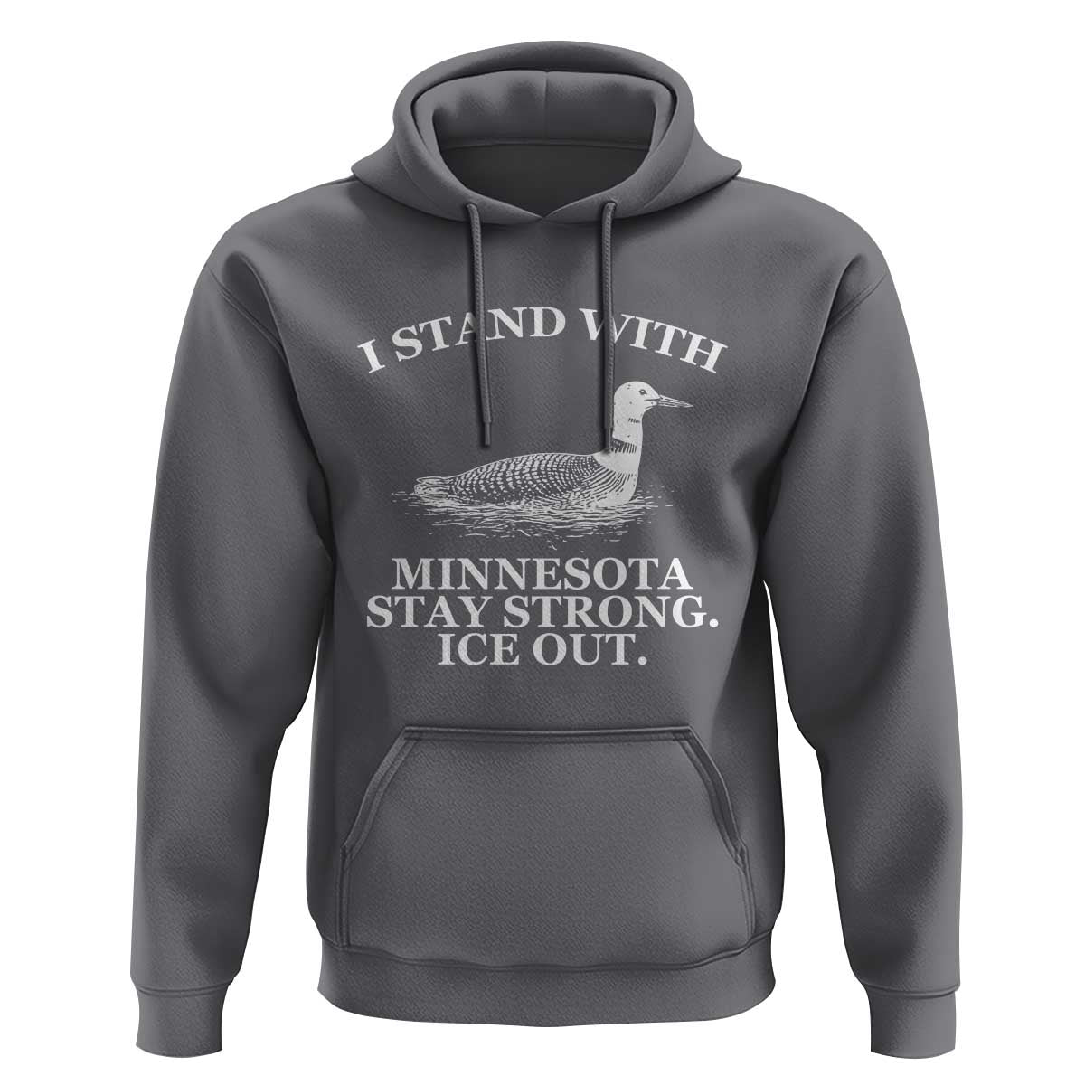 I Stand With Minnesota Resist Loon Hoodie Stay Strong Ice Out Protest