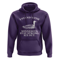 I Stand With Minnesota Resist Loon Hoodie Stay Strong Ice Out Protest