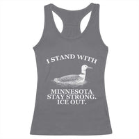 I Stand With Minnesota Resist Loon Racerback Tank Top Stay Strong Ice Out Protest