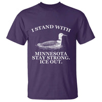 I Stand With Minnesota Resist Loon T Shirt Stay Strong Ice Out Protest