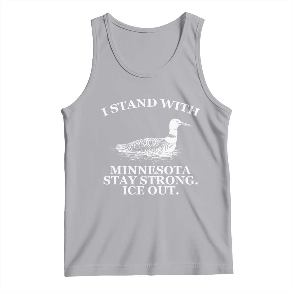 I Stand With Minnesota Resist Loon Tank Top Stay Strong Ice Out Protest