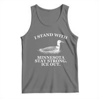 I Stand With Minnesota Resist Loon Tank Top Stay Strong Ice Out Protest