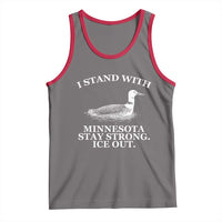 I Stand With Minnesota Resist Loon Tank Top Stay Strong Ice Out Protest