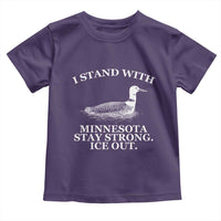 I Stand With Minnesota Resist Loon Toddler T Shirt Stay Strong Ice Out Protest