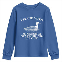I Stand With Minnesota Resist Loon Youth Sweatshirt Stay Strong Ice Out Protest