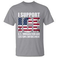 I Support ICE Patriotic Law Enforcement American Flag T Shirt