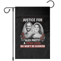 Justice for Alex Pretti and Renee Good Garden Flag We Won’t Be Silenced Minnesota Resistance Protest