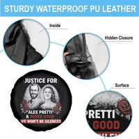 Justice for Alex Pretti and Renee Good Spare Tire Cover We Won’t Be Silenced Minnesota Resistance Protest