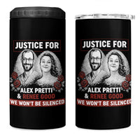 Justice for Alex Pretti and Renee Good 4 in 1 Can Cooler Tumbler We Won’t Be Silenced Minnesota Resistance Protest