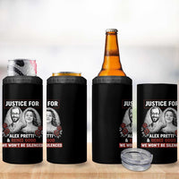 Justice for Alex Pretti and Renee Good 4 in 1 Can Cooler Tumbler We Won’t Be Silenced Minnesota Resistance Protest