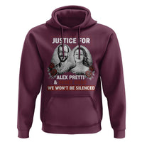 Justice for Alex Pretti and Renee Good Hoodie We Won’t Be Silenced Minnesota Resistance Protest