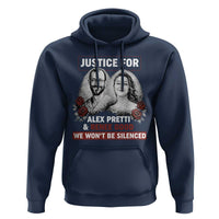 Justice for Alex Pretti and Renee Good Hoodie We Won’t Be Silenced Minnesota Resistance Protest