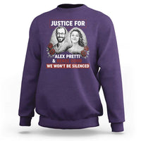 Justice for Alex Pretti and Renee Good Sweatshirt We Won’t Be Silenced Minnesota Resistance Protest