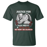 Justice for Alex Pretti and Renee Good T Shirt We Won’t Be Silenced Minnesota Resistance Protest