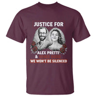 Justice for Alex Pretti and Renee Good T Shirt We Won’t Be Silenced Minnesota Resistance Protest