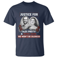 Justice for Alex Pretti and Renee Good T Shirt We Won’t Be Silenced Minnesota Resistance Protest