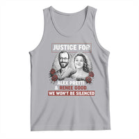 Justice for Alex Pretti and Renee Good Tank Top We Won’t Be Silenced Minnesota Resistance Protest