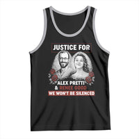 Justice for Alex Pretti and Renee Good Tank Top We Won’t Be Silenced Minnesota Resistance Protest