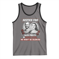 Justice for Alex Pretti and Renee Good Tank Top We Won’t Be Silenced Minnesota Resistance Protest