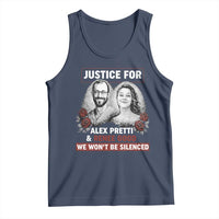 Justice for Alex Pretti and Renee Good Tank Top We Won’t Be Silenced Minnesota Resistance Protest