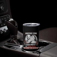 Justice for Alex Pretti and Renee Good Tumbler Cup We Won’t Be Silenced Minnesota Resistance Protest