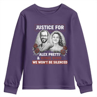 Justice for Alex Pretti and Renee Good Youth Sweatshirt We Won’t Be Silenced Minnesota Resistance Protest