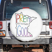 Pretti Good Minnesota Tribute Spare Tire Cover Rest in Power Rainbow Memorial
