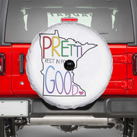 Pretti Good Minnesota Tribute Spare Tire Cover Rest in Power Rainbow Memorial