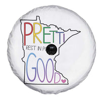 Pretti Good Minnesota Tribute Spare Tire Cover Rest in Power Rainbow Memorial