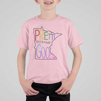 Pretti Good Minnesota Tribute T Shirt For Kid Rest in Power Rainbow Memorial