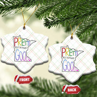 Pretti Good Minnesota Tribute Ceramic Ornament Rest in Power Rainbow Memorial