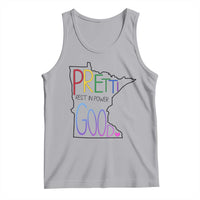 Pretti Good Minnesota Tribute Tank Top Rest in Power Rainbow Memorial