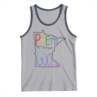 Pretti Good Minnesota Tribute Tank Top Rest in Power Rainbow Memorial