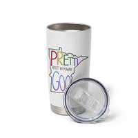 Pretti Good Minnesota Tribute Tumbler Cup Rest in Power Rainbow Memorial