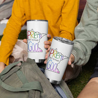 Pretti Good Minnesota Tribute Tumbler Cup Rest in Power Rainbow Memorial