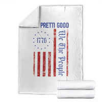 Be Pretti Good 1776 Flag Throw Blanket We The People Patriotic Protest