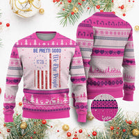 Be Pretti Good 1776 Flag Ugly Christmas Sweater We The People Patriotic Protest