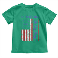 Be Pretti Good 1776 Flag Toddler T Shirt We The People Patriotic Protest
