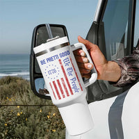 Be Pretti Good 1776 Flag Tumbler With Handle We The People Patriotic Protest