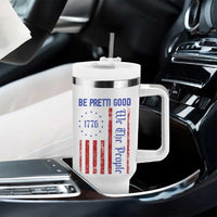 Be Pretti Good 1776 Flag Tumbler With Handle We The People Patriotic Protest