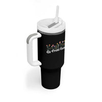 Be Pretti Good Flower Border Tumbler With Handle Honor Through Hope and Beauty
