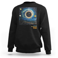Total Solar Eclipse Sweatshirt April 8 2024 Starry Night Totality - Wonder Print Shop