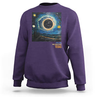 Total Solar Eclipse Sweatshirt April 8 2024 Starry Night Totality - Wonder Print Shop