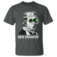 Funny St Patrick's Day Ben Dranking T Shirt Benjamin Franklin Retro Saint Paddy's Day